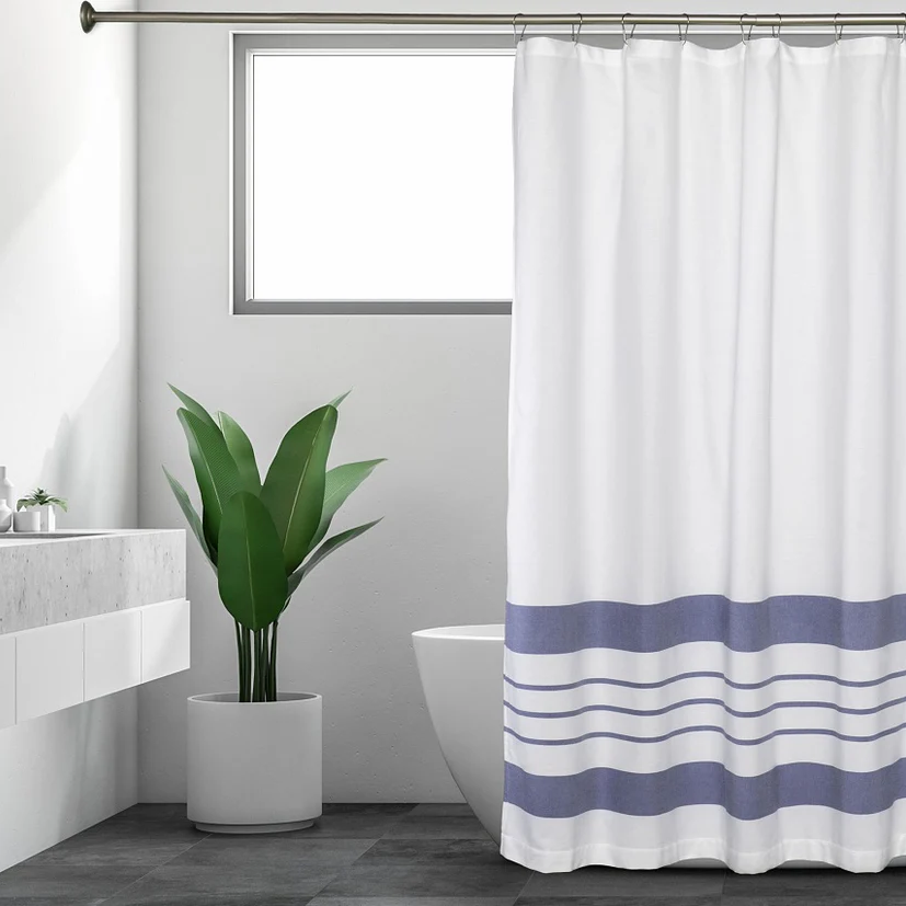 Cotton Fabric Shower Curtains